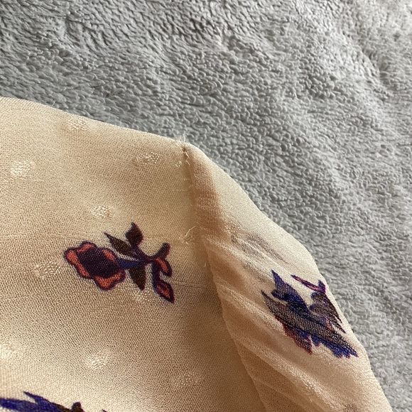 NWT Cleobella Kinsley Blouse Delicate Boho Floral Button Top Tiered Bell Sleeve - Picture 13 of 17